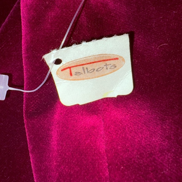 Vintage Burgundy Velvet A-Line Skirt Talbots Size 18 NWT - Picture 6 of 11